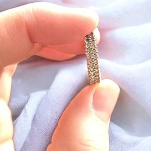 Diamond Ring on Sterling Silver Size 7